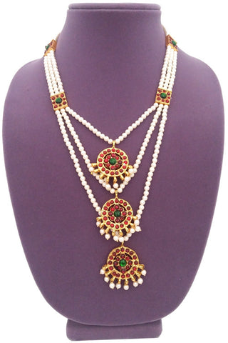 Long Necklace for Bharatanatyam Kuchipudi 3 step-LN2021