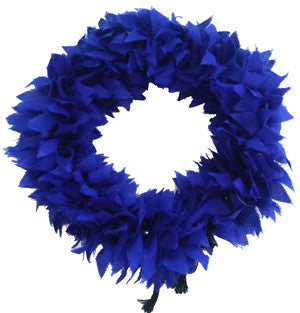 Synthetic Cloth Blue Flower Veni