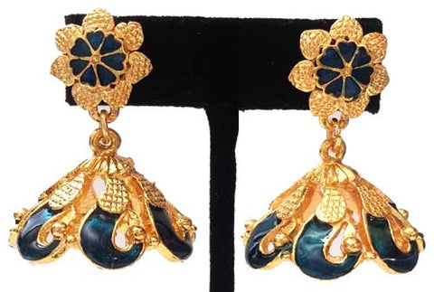 Kerala Style Palakka Earrings - EJK2603B