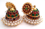 Pearl Kempu Jhumki Earrings - JMK2527