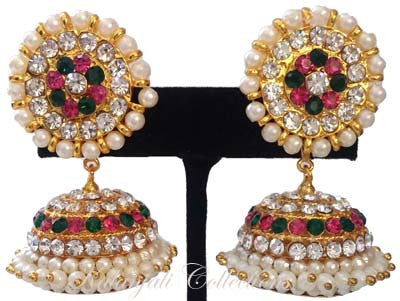 Elegant Stones Jhumki Earrings - JMK2522M