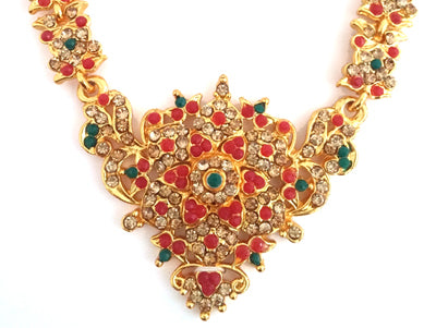 Kuchipudi Bharatanatyam Short Necklace - SN2224