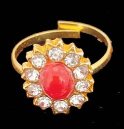 Coral Adjustable Fingure Ring for Dance