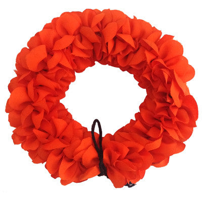 orange flowers, synthetic cloth flowers, flowers for hair