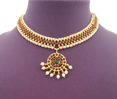 Kuchipudi Bharatanatyam Short Necklace - SN2202