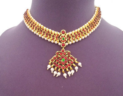 Kuchipudi Bharatanatyam Short Necklace - SN2210
