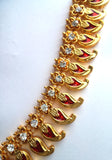Red Enamel Kerala Pallak Set Indian Classical Dance-KRL702R