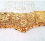 Plain Gold Laxmi Waist Belt Oddiyannam WB4501