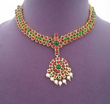 Kuchipudi Bharatanatyam Short Necklace - SN2213