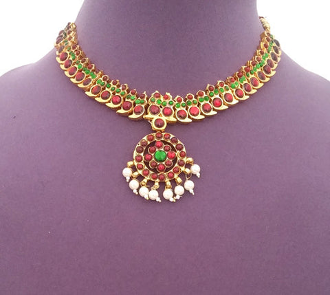 Kuchipudi Bharatanatyam Short Necklace - SN2212