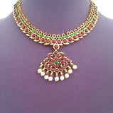Kuchipudi Bharatanatyam Short Necklace - SN2211