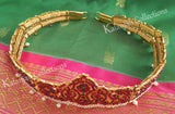 Kempu and Pearl Waist Belt - Oddiyanam