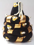 Andaal Kondai Koppu with Gold Lace & Pearls