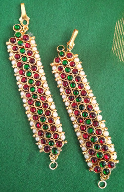 Jhumki Ear Chains Mattal Extensions - JE3007