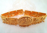 Plain Gold Laxmi Waist Belt - Oddiyannam