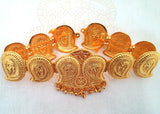 Plain Gold Mango Design Waist Belt - Oddiyannam