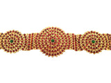 Temple Design Kempu Waist Belt - Oddiyannam