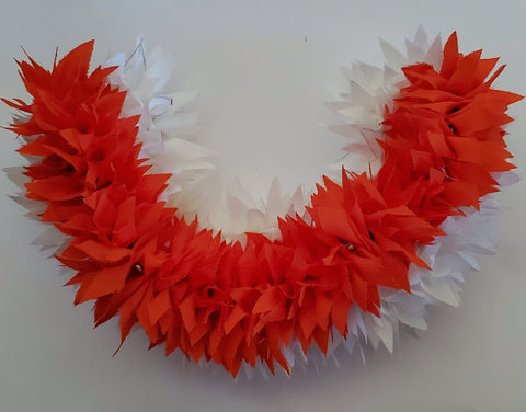 Soft Cloth White & Orange Spike - 3 Strings