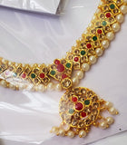 Multi Color Stones Dance Jewelry Set for Kuchipudi Bharatanatyam STNSET808