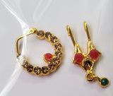 Multi Color Stones Dance Jewelry Set for Kuchipudi Bharatanatyam STNSET808