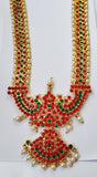 Multi Color Stones Dance Jewelry Set Kuchipudi Bharatanatyam STNSET818
