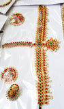 Multi Color Stones Dance Jewelry Set Kuchipudi Bharatanatyam STNSET818