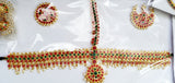 Multi Color Stones Dance Jewelry Set Kuchipudi Bharatanatyam STNSET818