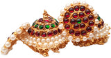 Green Kempu Pearl Jhumki Earrings - JMK2530G