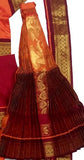 Bharatanatyam Dress Golden Orange Maroon