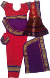 Bharatanatyam Dress Dark Red Purple