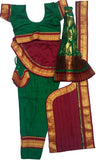 Bharatanatyam Dress Dark Green Maroon