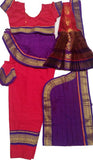 Bharatanatyam Dress Dark Red Purple