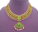 Kuchipudi Bharatanatyam Short Necklace - SN2226G