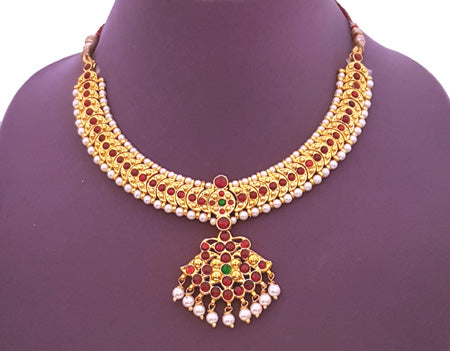 Kuchipudi Bharatanatyam Short Necklace - SN2229