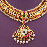 Kuchipudi Bharatanatyam Short Necklace - SN2227R