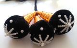 Folk Dance Fancy Jada Gantalu White Beads KUPPUF16
