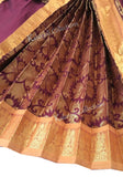 Deep Maroon with Gold Border