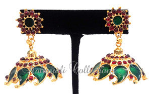 Kerala Palakka Jhumki Earrings - EJK2602