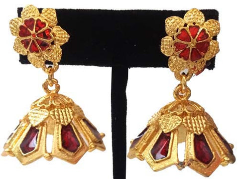 Kerala Style Palakka Earrings - EJK2604R