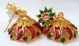 Kerala Style Palakka Earrings - EJK2605R