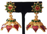 Kerala Style Palakka Earrings - EJK2606R