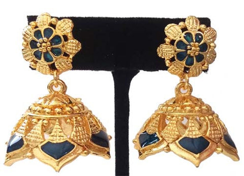 Kerala Style Palakka Earrings - EJK2607B