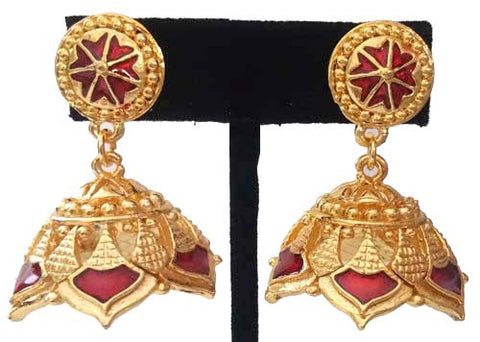 Kerala Style Palakka Earrings - EJK2607R