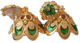 Kerala Style Palakka Earrings - EJK2608G