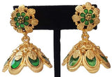 Kerala Style Palakka Earrings - EJK2608G
