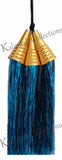 Metalic Shining Fancy Kunjalam - Navy Blue