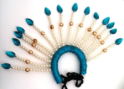 Indian Folk Dance Head Crown - Blue