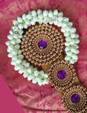 Poola Jada Gold and Purple Beads