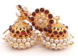 Kempu Pearl Lightweight Jhumki - JMK2501