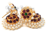 Pearl Kempu Lightweight Jhumki - JMK2502